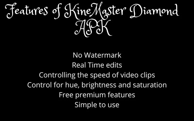 Features of KineMaster Diamond