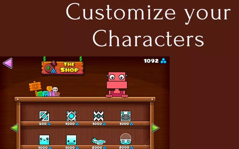 Customize your characters