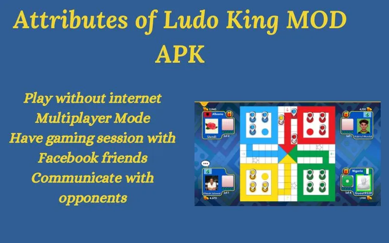 Attributes of Ludo King 