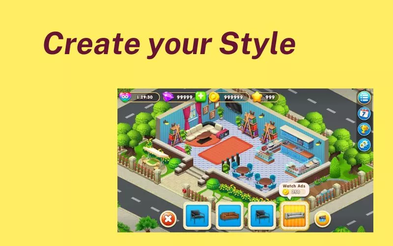 cooking city decorate app