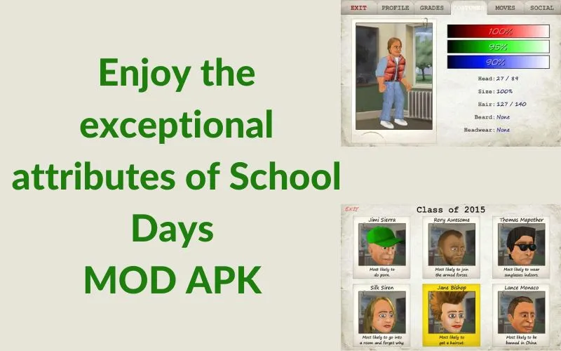 Attributes of School Days MOD APK