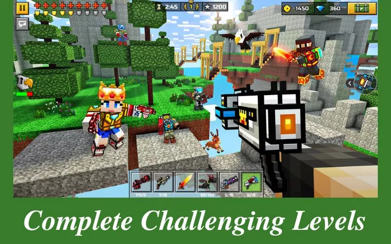 Levels of Pixel Gun 3D mod apk