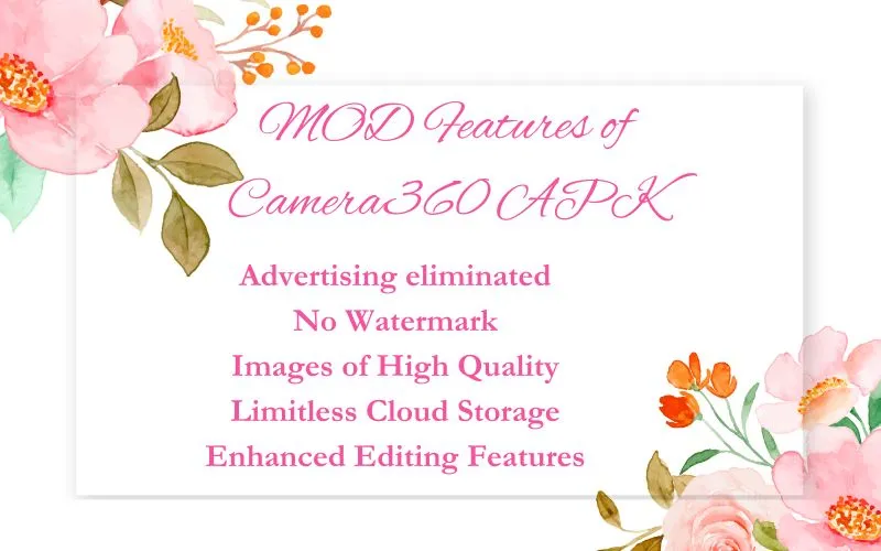 MOD Features of Camera360 APK