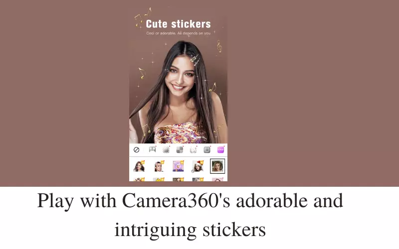 Camera360's adorable and intriguing stickers
