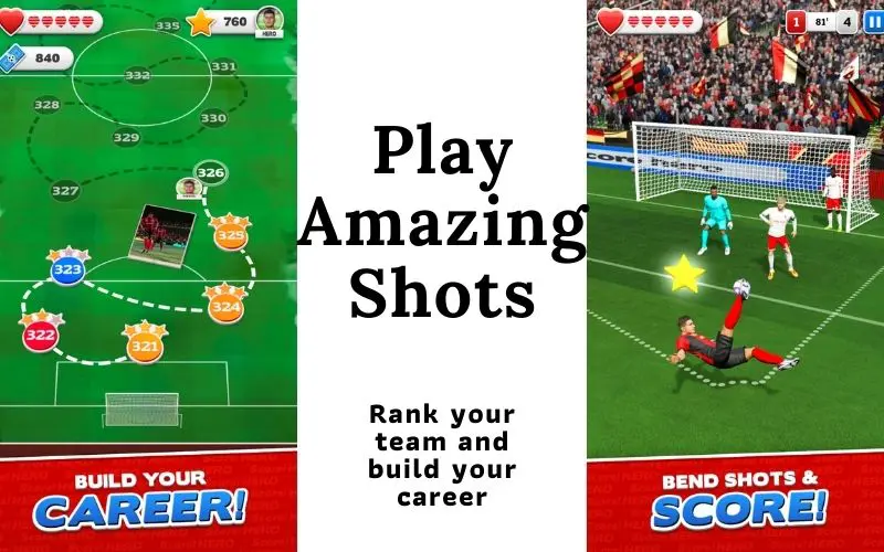 Play shots and build career