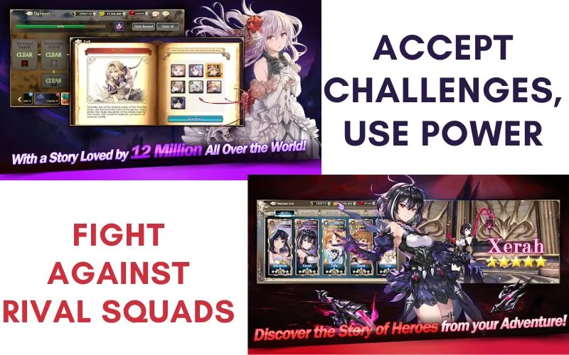 Accept Challenges and fight agianst Rivals