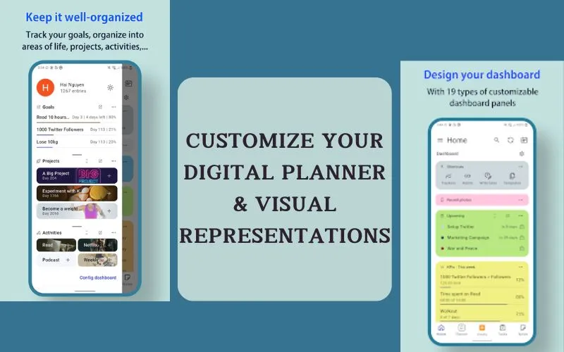 Customize Digital Planner & Visual Representations