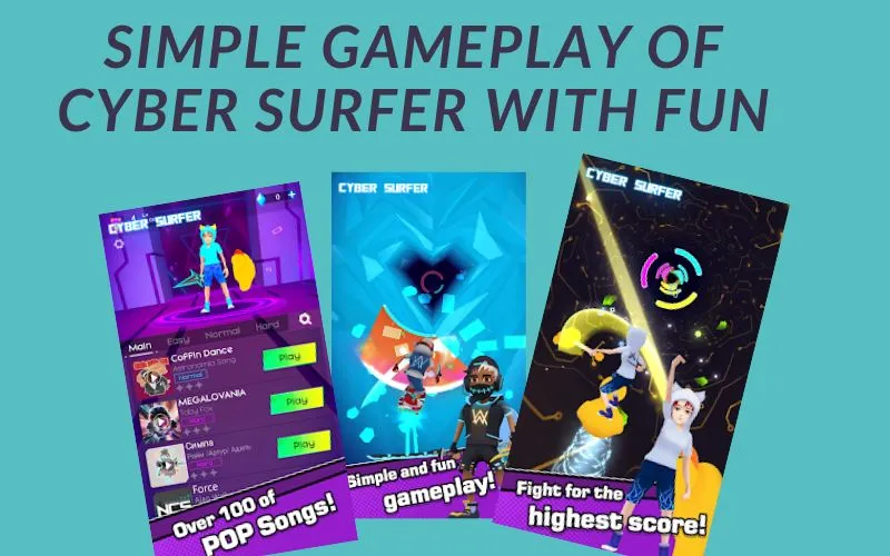 Gameplay of Cyber Surfer